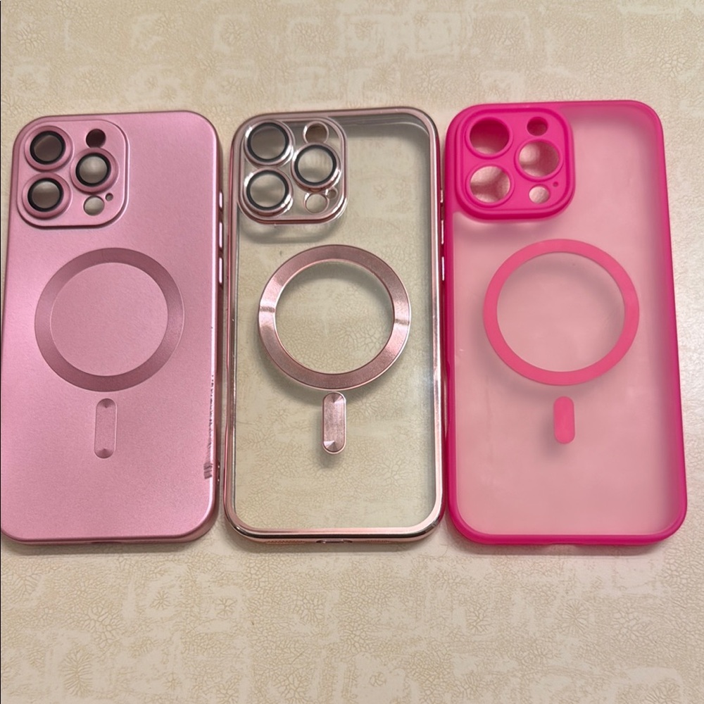 Pink iPhone Case Set
